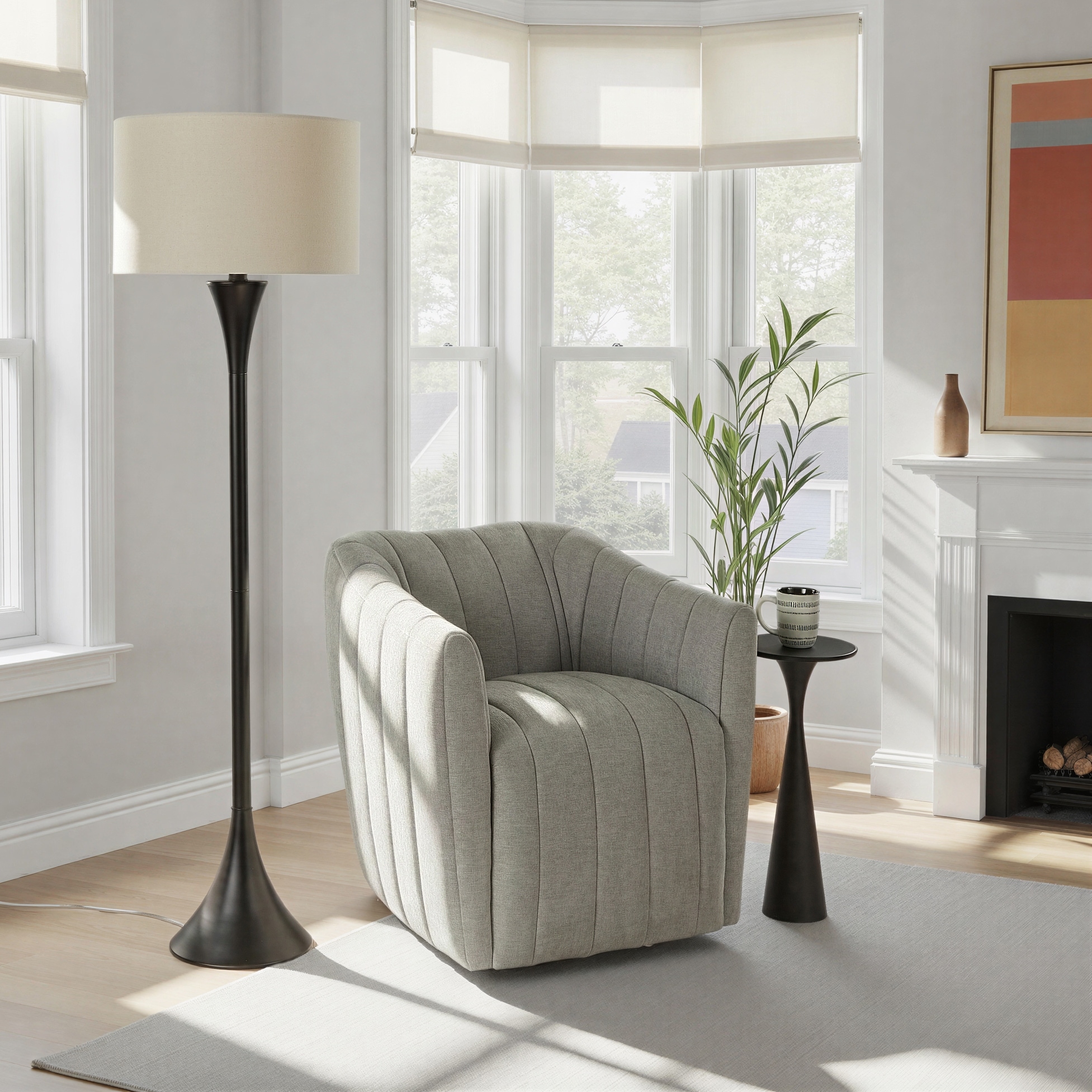 Porch & Den Bakkom 65" Metal Floor Lamp