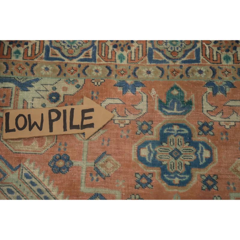 Hand Knotted Oriental 100% Wool Carpet Traditional Medallion Oranges & Rust Tabriz Area Rug - 6' 6'' X 4' 6''