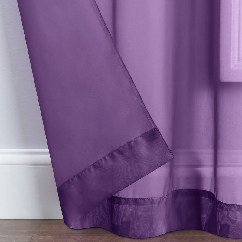 Eclipse Victoria Voile Curtain Panel Pair
