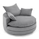 preview thumbnail 33 of 34, 360° Swivel Accent Barrel Chair with Dual-Layer Cushions by Harper&Bright Designs