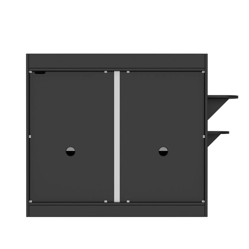 40" Cat-Friendly Litter Box Enclosure with Storage Bookcase Cabinet