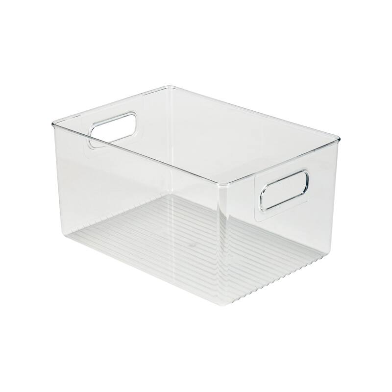 Simplify Large Vertical Stripe Organizer in Clear - 11" x 7.76" x 6"