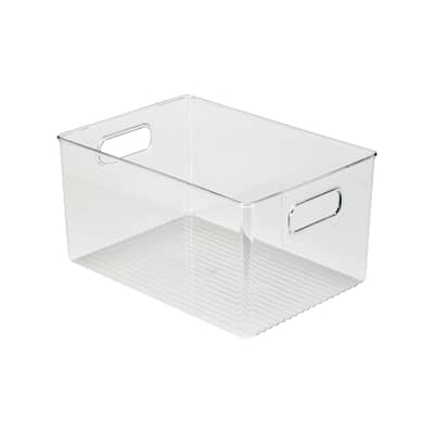 Simplify Large Vertical Stripe Organizer in Clear - 11" x 7.76" x 6"