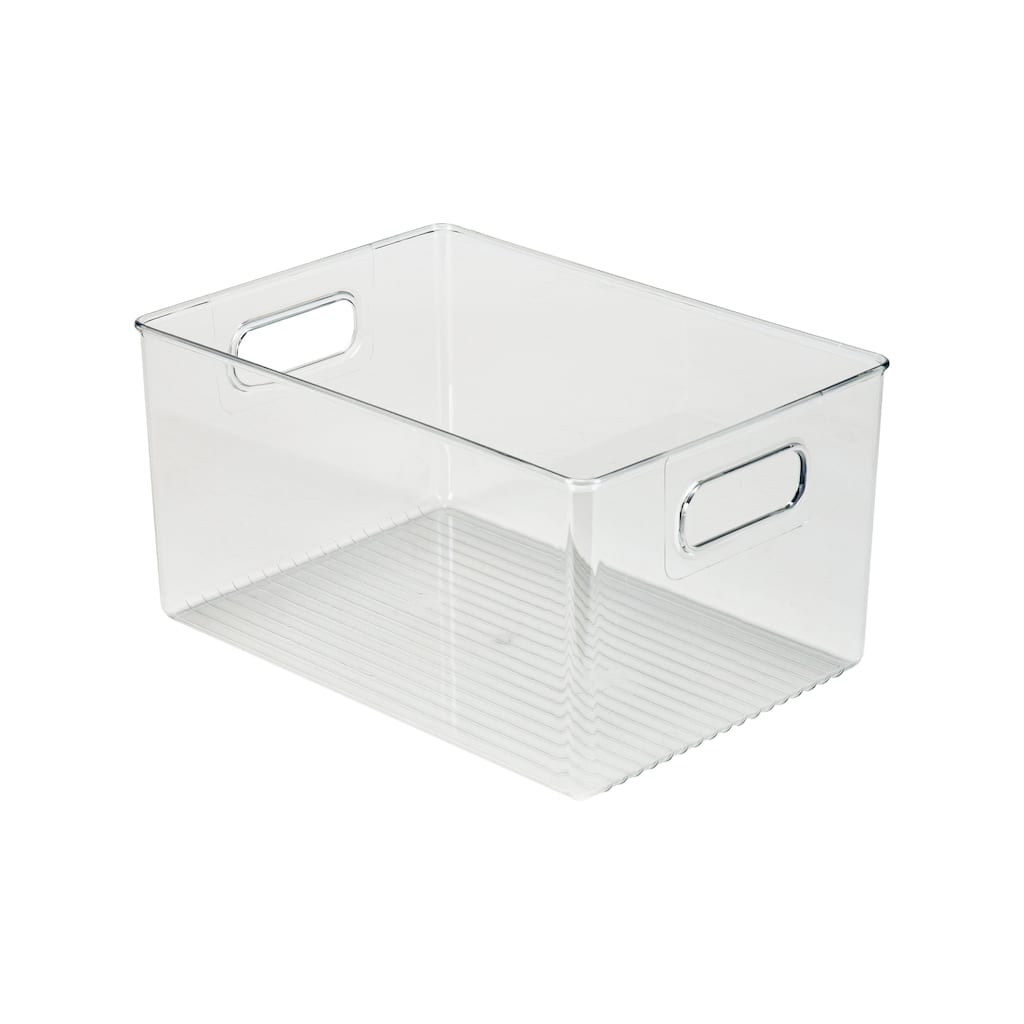 Simplify Large Vertical Stripe Organizer in Clear - 11" x 7.76" x 6"