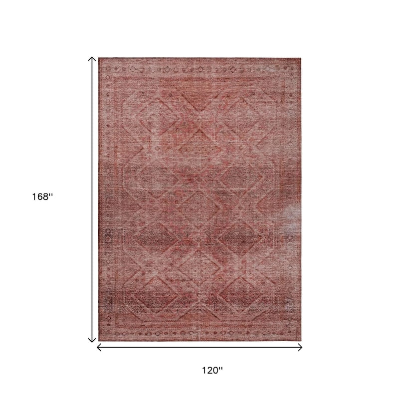 HomeRoots Geometric Transitional Rectangle Outdoor Rug