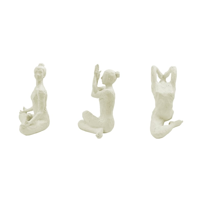 Hi-Line Abstract Yoga Pose Sculpture Set