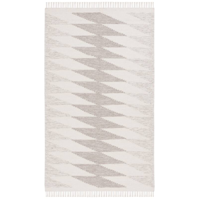 SAFAVIEH Kilim Pam Transitional Wool Rug - 8' x 10' - Grey/Ivory