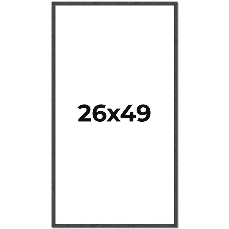 26x49 Frame Brown Solid Wood Picture Frame - Complete Modern Photo