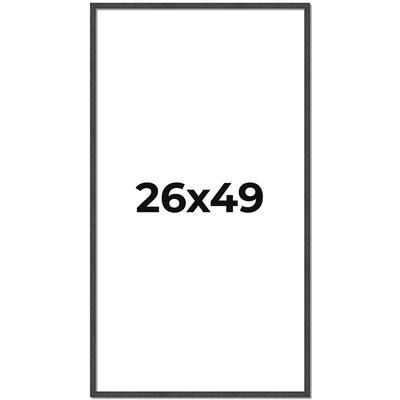 26x49 Frame Brown Solid Wood Picture Frame - Complete Modern Photo