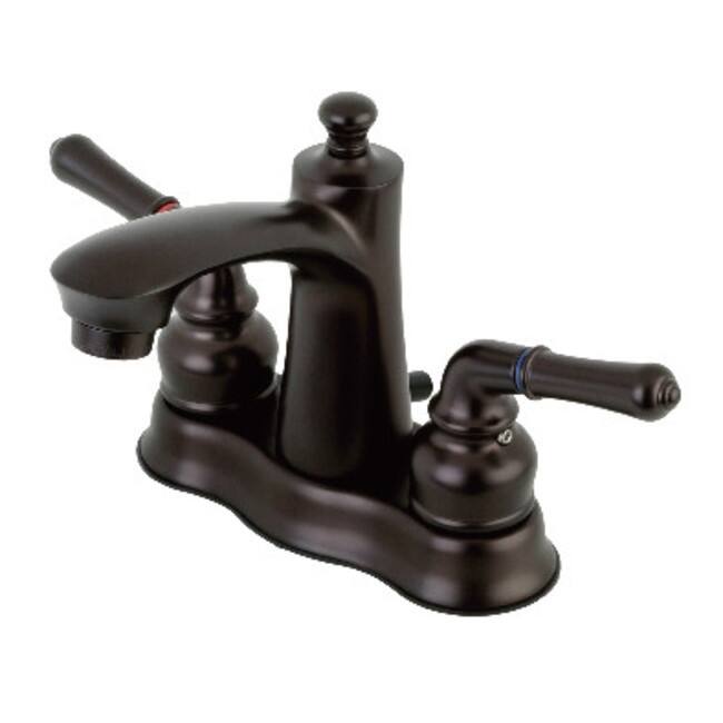 Kingston Brass Naples 1.2 GPM Centerset Bathroom Faucet with Pop-Up - Oil Rubbed Bronze