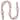 3-Finish Shatterproof Ball Christmas Garland - 6' x 4" - Pink - Unlit