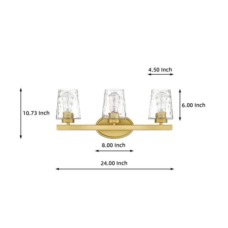 Acroma Modern Bathroom Vanity Light Art Glass Wall Sconce