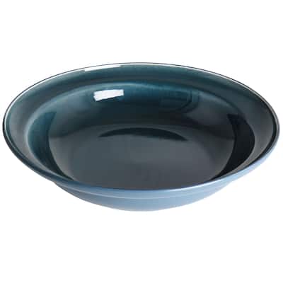13 Inch Stoneware Reactive Glaze Serving Bowl