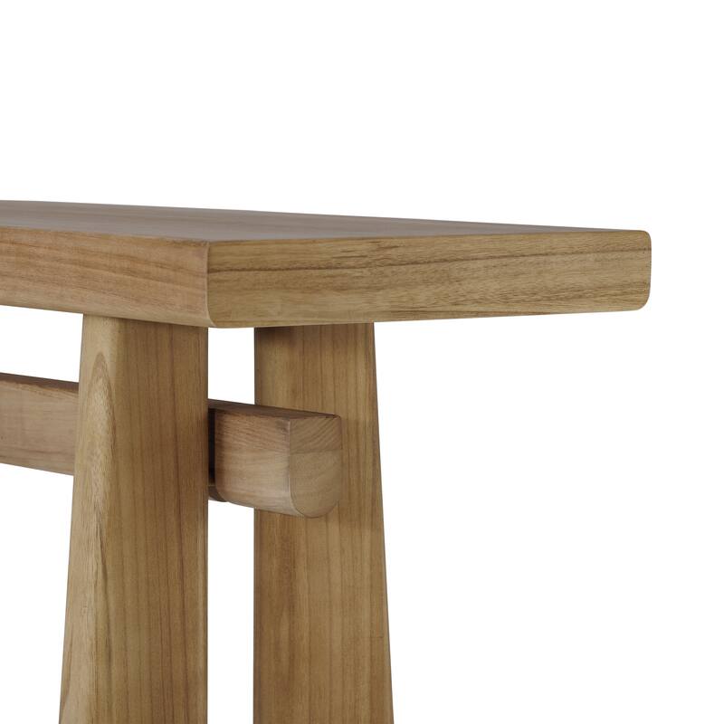 Christopher Knight Home - Chole Wood Console Table with Sculptural Design