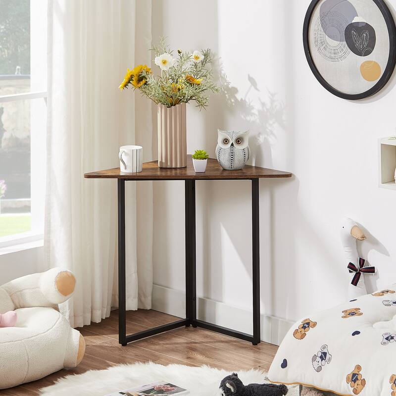 Simple Triangle Corner Cabinet, Small Corner Shelf Unit for Bathroom, Entryway, Bedroom, Easy Assembly