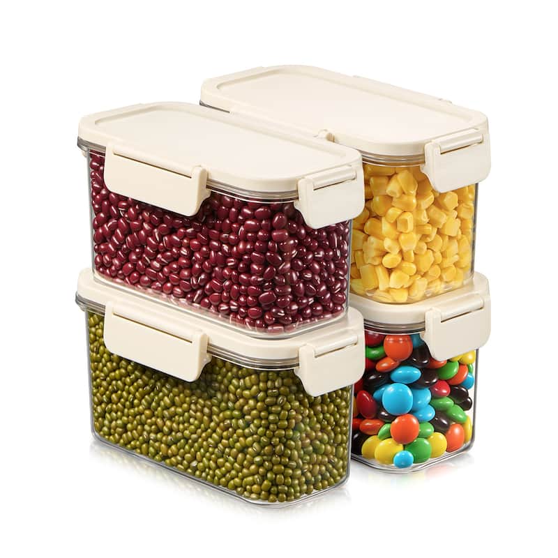 Sorbus Airtight Food Storage Container, Clear Stackable Canister for Pantry, Rice, Pasta, Cereal & Snacks