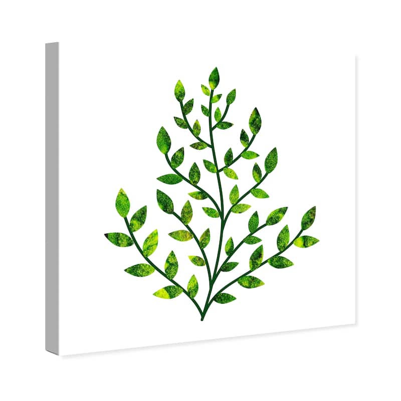 Wynwood Studio Prints Floral and Botanical Leaves Green and Light Green Tropical Wall Art Canvas Print