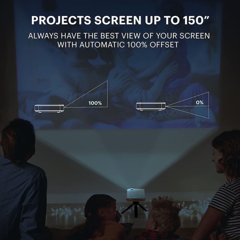 Kodak Luma 400 Smart Projector, HD Portable Pico Projector with Wi-Fi, Bluetooth & Tripod