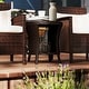 preview thumbnail 18 of 25, Outsunny 18" Outdoor Wicker Coffee Table, 2-Tier Patio Side Table with Storage