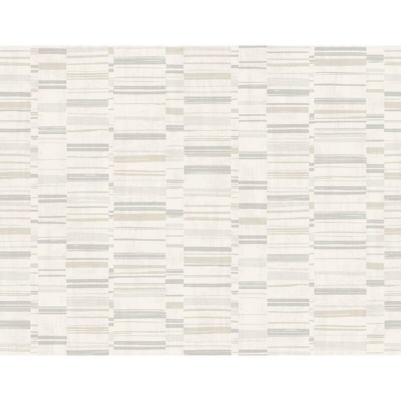 A-Street Prints Fresnaye Neutral Linen Stripe Wallpaper