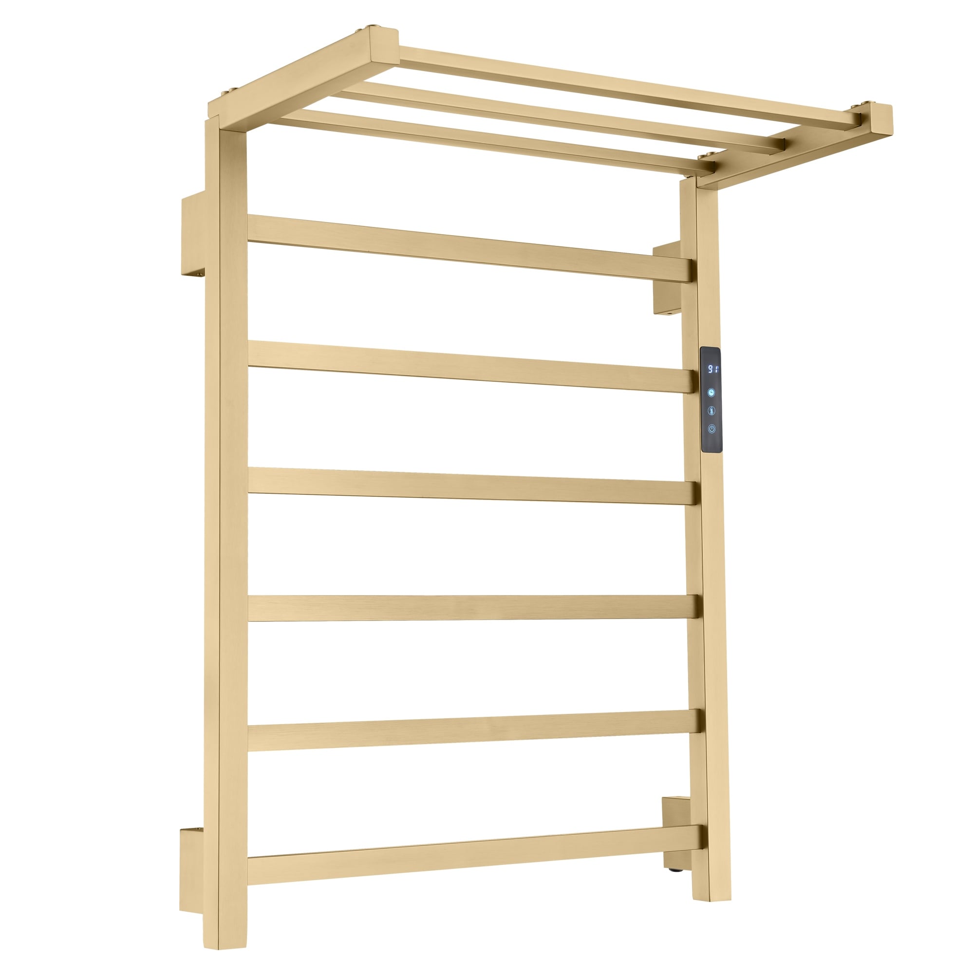 Heated Towel Rack 6 Bar Towel Warmer Rack Wall Mounted Electric