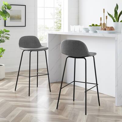 Riley 2Pc Bar Stool Set - 17.13"d x 16.25"w x 37.25"h