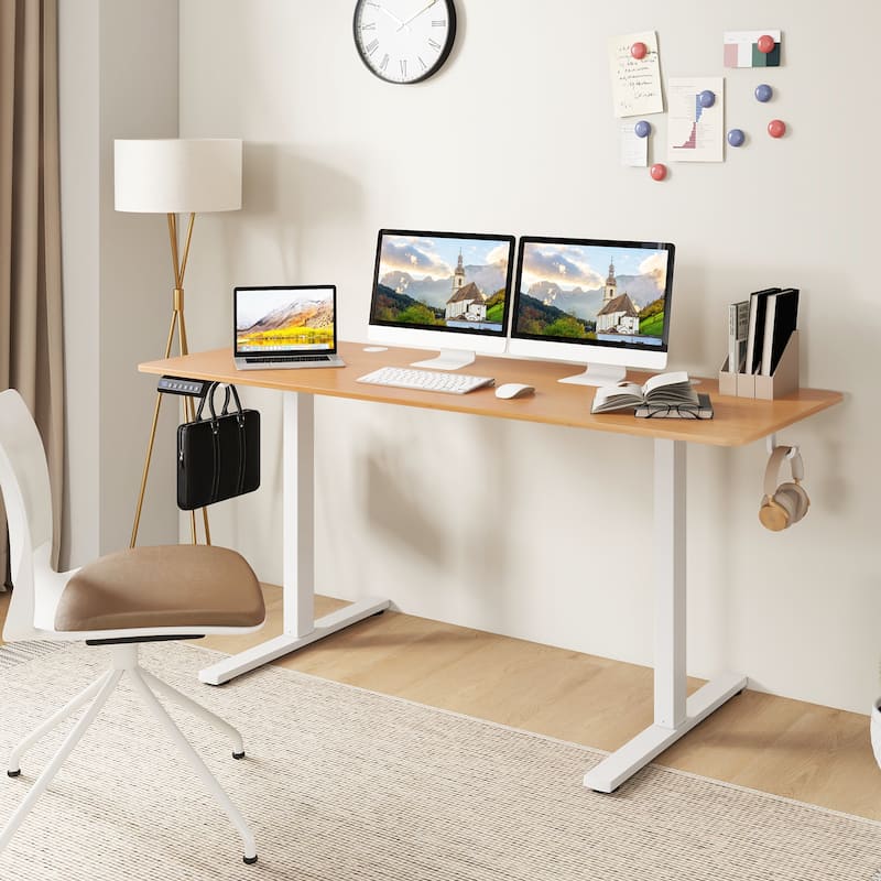 Electric Standing Desk with Memory Heights and Cable Management