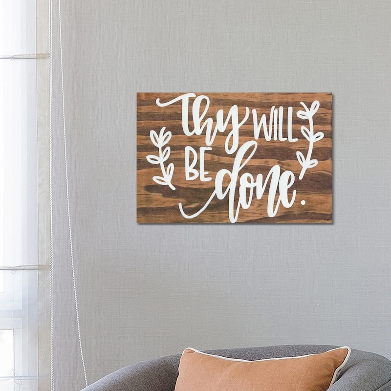 iCanvas "Thy Will Be Done." by Imperfect Dust Canvas Print - 18x26x1.5