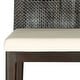 preview thumbnail 14 of 13, SAFAVIEH 29-inch Darin Black/ White Cushion Barstool - 15.8" x 20.5" x 38.8"