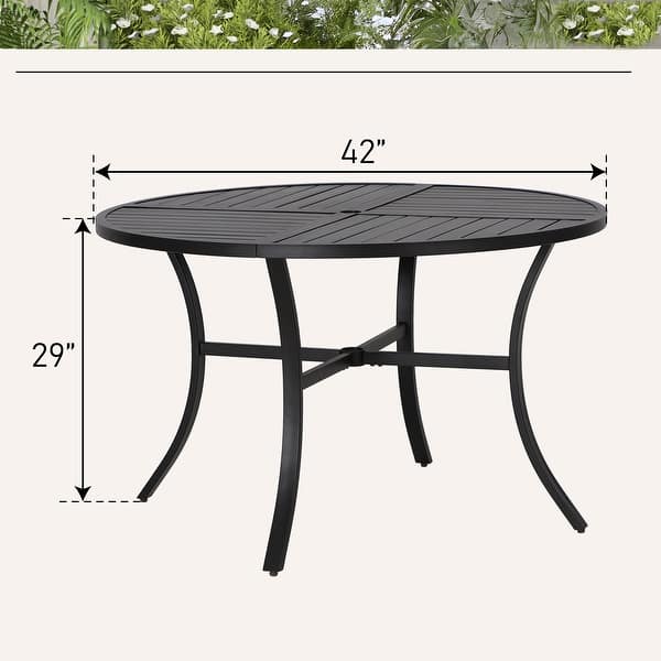48 round patio table with umbrella hole Teak Wood Hatteras Round Outdoor Patio Dining Table, 48 Inch by Chic Teak  only $843.70 main image 0