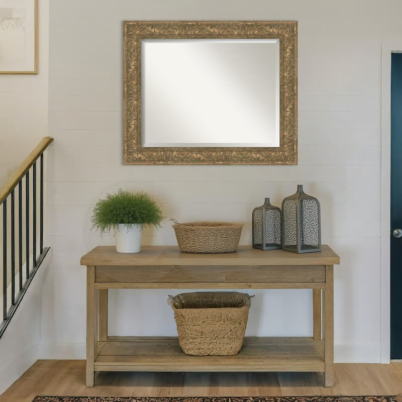 Luxe Beveled Framed Wall Mirror