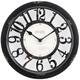 FirsTime & Co. Antique Farmhouse Contour Wall Clock, Plastic, 10 x 2 x 10 in, American Designed