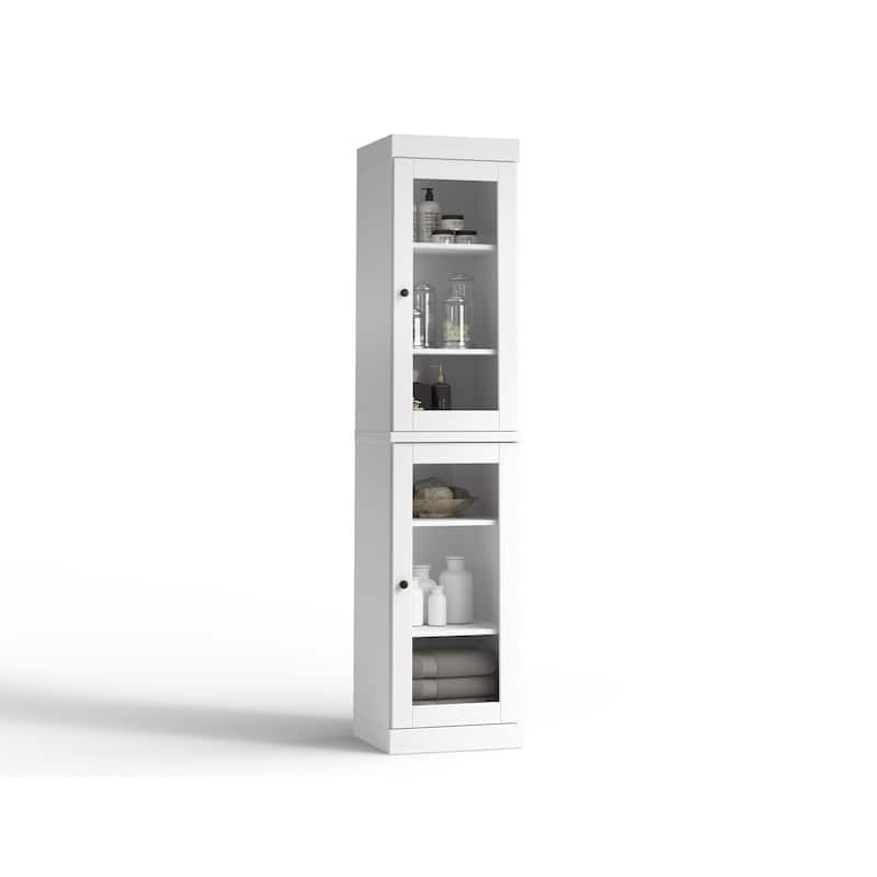 100% Solid Wood 16.5" Bathroom Cabinet with Optional Doors by Palace Imports