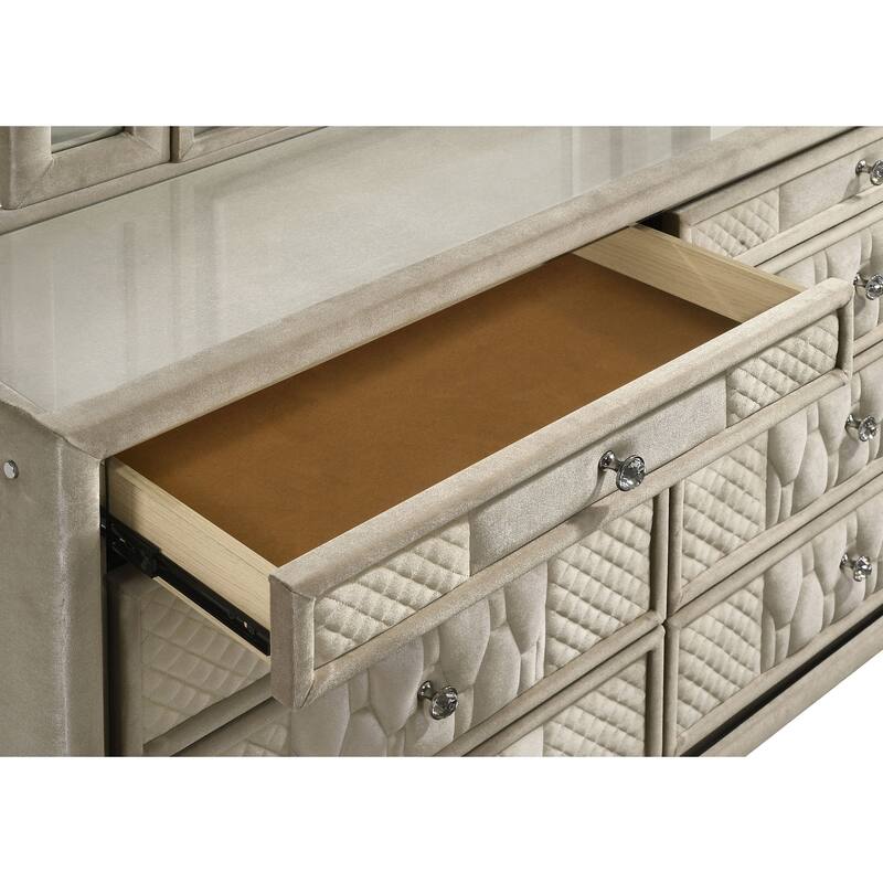 Lorient Bedroom Set Ivory and Camel