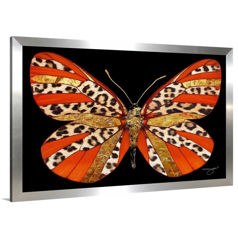 "Leopard & Gold Butterfly" by Jodi Print on Acrylic