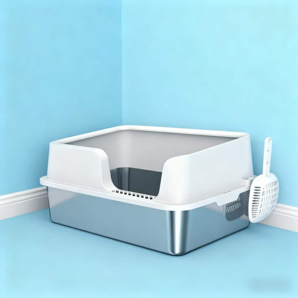 Stainless Steel Litter Box with High Side