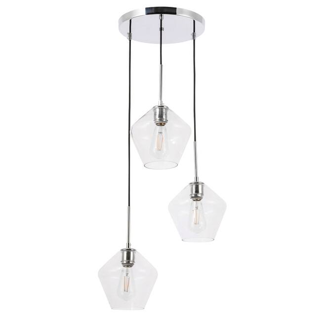 Gerald 3-Light Glass Pendant