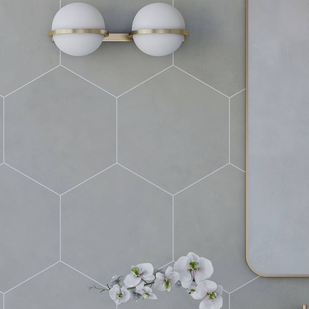 Honeycomb Hexagon 9 in. x 10 in. Glazed Porcelain Wall and Floor Tile