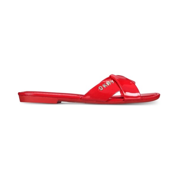 red dkny slides