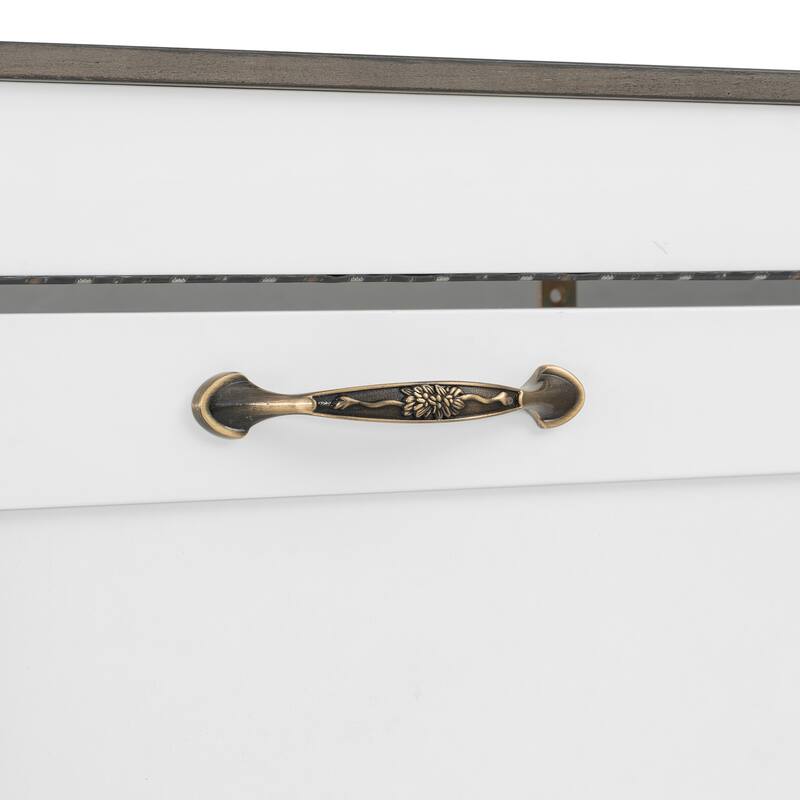 GDFStudio - Modern Wooden Murphy Bed Cabinet with LED Light and Desk