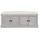 preview thumbnail 3 of 28, Merax 4 Doors Storage Bench with Adjustable Shelves and Removable Cushion