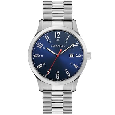 Caravelle Men's Caravelle Blue Dial Watch - 43B161 - 6 (36)