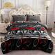 3-Piece Floral Printed Sherpa-Backing Reversible Comforter Set