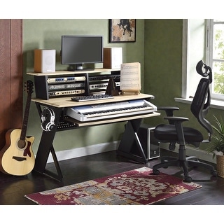 Music Recording Studio Desk with Keyboard Tray, Audio Production ...