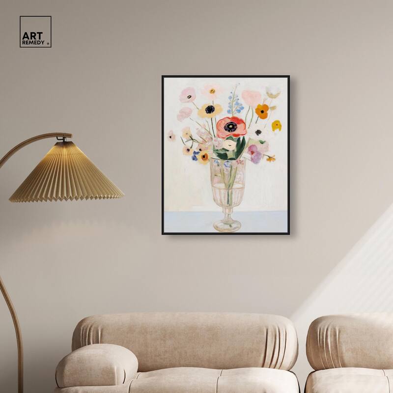 Gentle Bouquet Canvas by Art Remedy