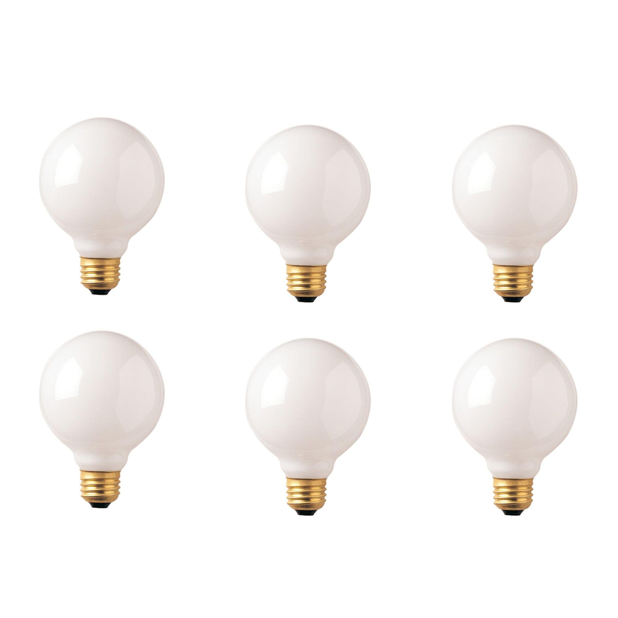 Bulbrite Pack of (12) 25 Watt Dimmable White G30 Incandescent Light Bulbs with Medium (E26) Base, 2700K Warm White Light