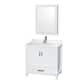 Option White, Chrome Trim, White Quartz Top