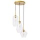 preview thumbnail 2 of 20, Gerald Glass 3-light Pendant