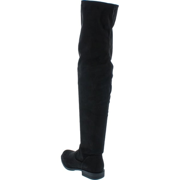 womens black suede riding boots