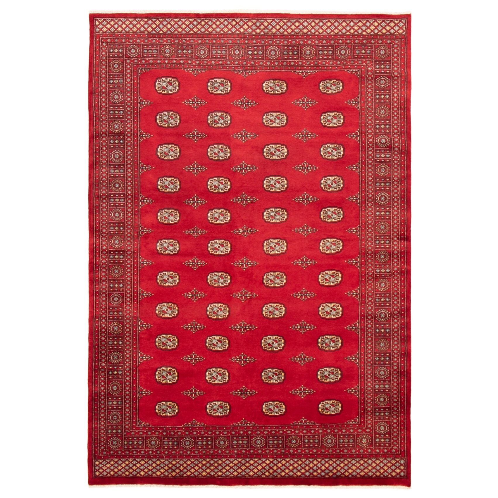Finest Peshawar Bokhara Bordered Red Rug 7'11 x 9'7 363512 Hand-Knotted Wool Rug Bedroom eCarpet Gallery Large Area Rug for Living Room Finest Peshawar Bokhara Bordered Red Rug 7'11 x 9'7 363512 Hand-Knotted Wool Rug Bedroom eCarpet Gallery Large Area Rug for Living Room